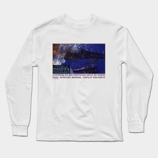 Visitai a Madeira Portugal Vintage Poster 1939 Long Sleeve T-Shirt